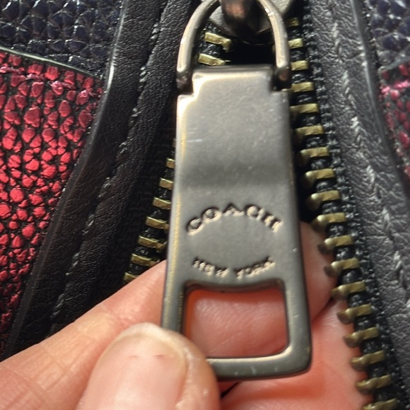 Coach Metallic Dreamer Colourblock Satchel Handbag - Picture 8 of 16